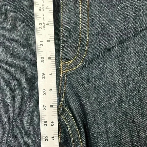 Allen B by Allen Schwartz Jeans Womens 12 Dark wash Denim blue Flare (0210) - Picture 5 of 12